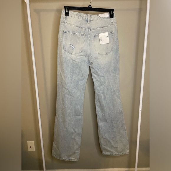 Vervet Leslie 90s vintage flare distressed bleached jeans - Picture 3 of 9